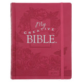 KJV Pink Faux Leather Hardcover My Creative Bible
