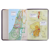 KJV Purple Faux Leather Compact Bible Large Print Red Letter