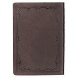 KJV Brown Faux Leather Bible Super Giant Print Red Letter
