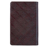 KJV Brown Faux Leather Giant Print Standard Bible Red Letters With Thumb Indexed