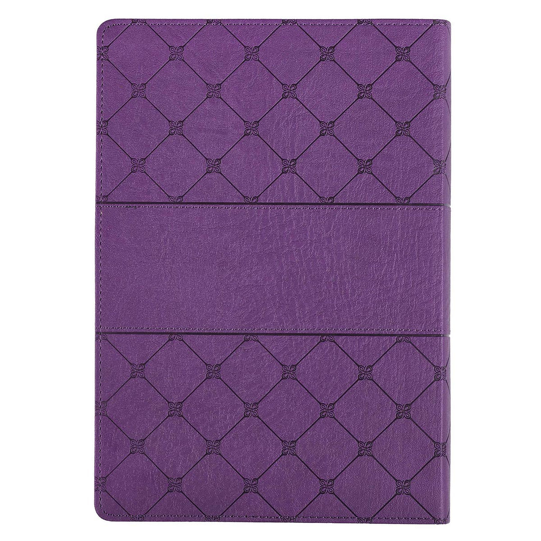 KJV Purple Faux Leather Super Giant Print Bible Red Letter