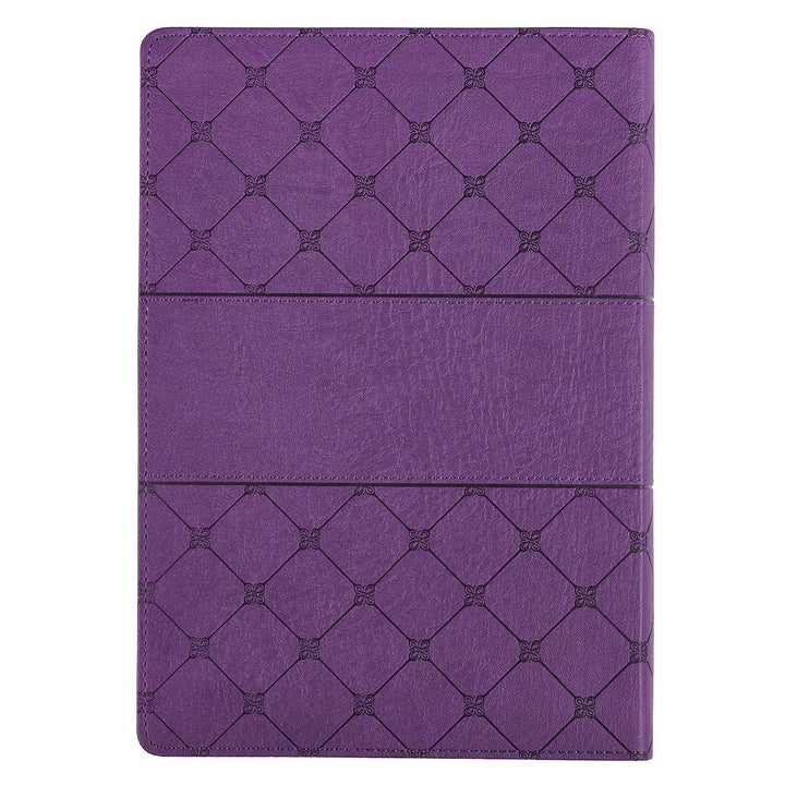 KJV Purple Faux Leather Super Giant Print Bible Red Letter