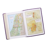 KJV Purple Faux Leather Super Giant Print Bible Red Letter