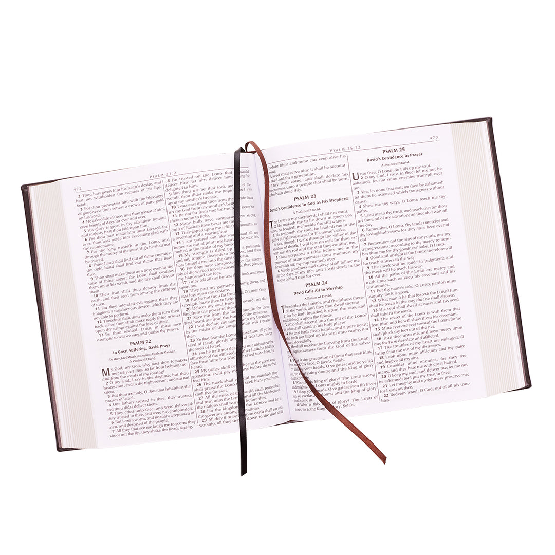 KJV Brown Faux Leather Family Bible