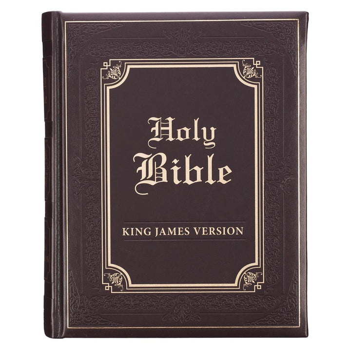 KJV Brown Faux Leather Family Bible