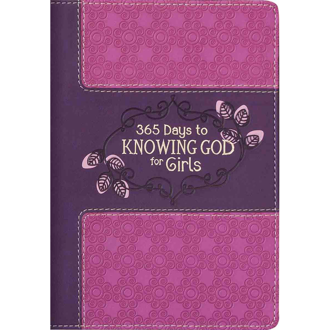 365 Days To Knowing God For Girls Faux Leather