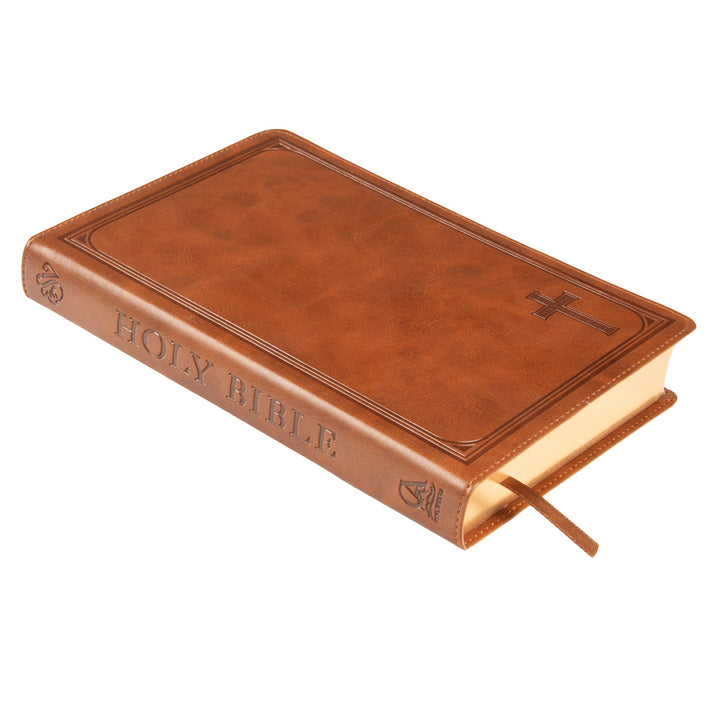 ESV Tan Faux Leather Standard Bible Thumb Indexed