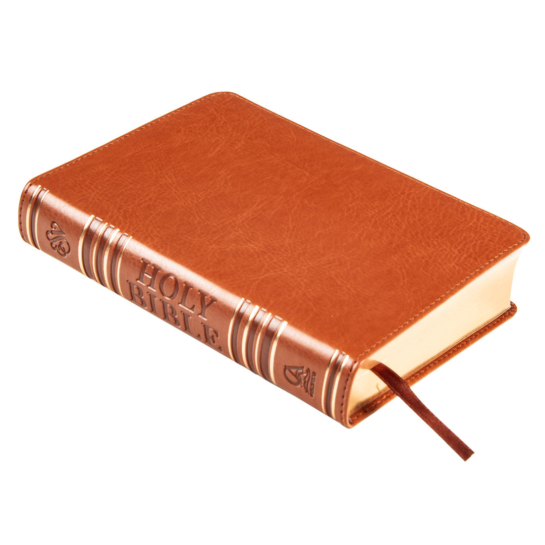 ESV Tan Faux Leather Compact Bible