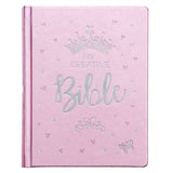 ESV Pink Salsa Faux Leather Hardcover My Creative Bible For Girls
