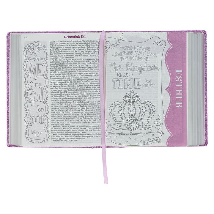 ESV Purple Glitter Hardcover My Creative Bible For Girls