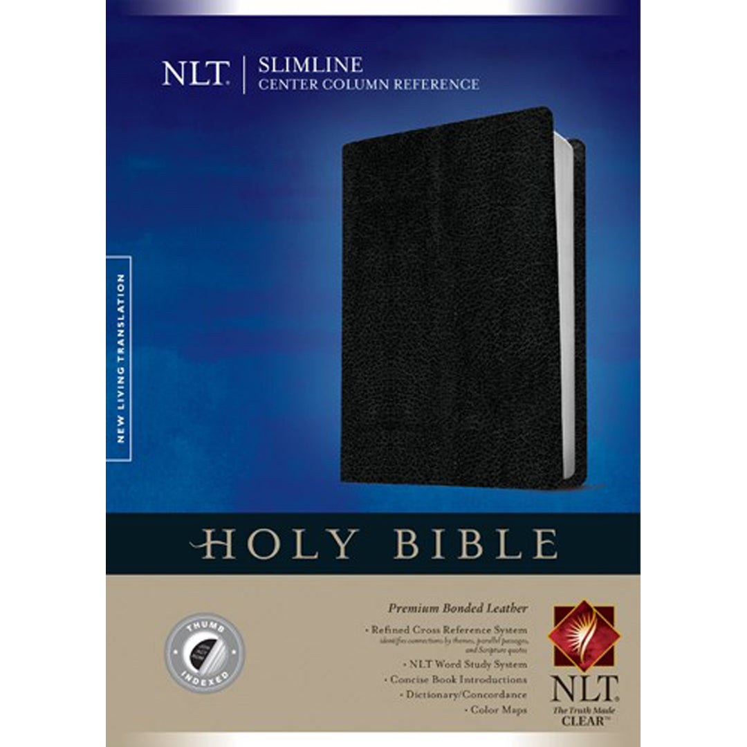 NLT Slimline Center Column Ref Premium Indexed With Sleeve Black (Bonded Leather)