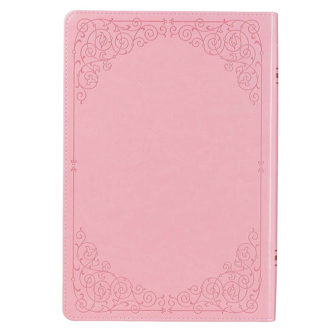 KJV Pink Faux Leather Full-Size Bible Giant Print Indexed