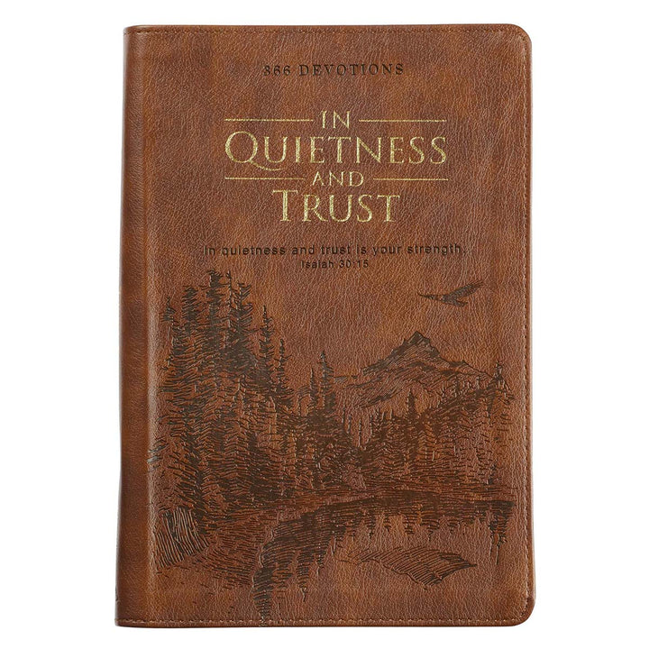 In Quietness And Trust Faux Leather