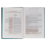 NLT The Spiritual Growth Bible Teal Hardcover
