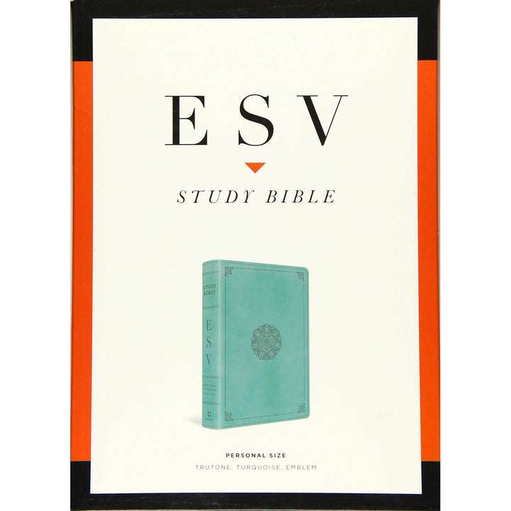 ESV Study Bible Personal Size Turquoise / Emblem (Imitation Leather)