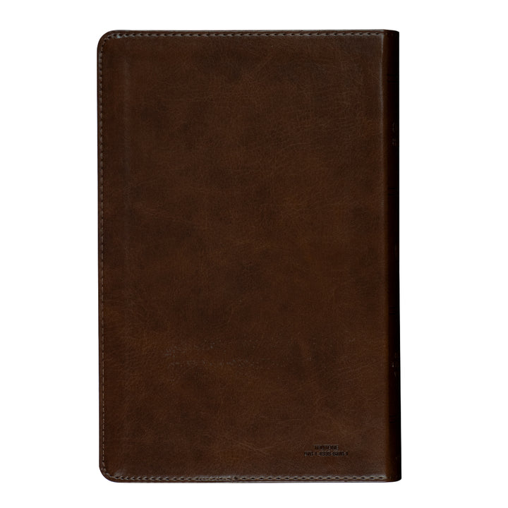 ESV Large Print Thinline Bible Deep Brown (Imitation Leather)