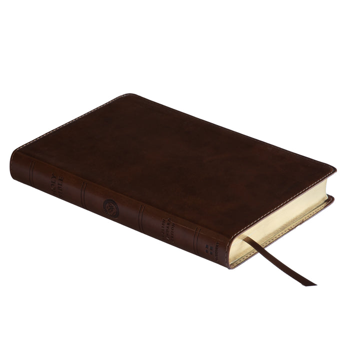 ESV Large Print Thinline Bible Deep Brown (Imitation Leather)