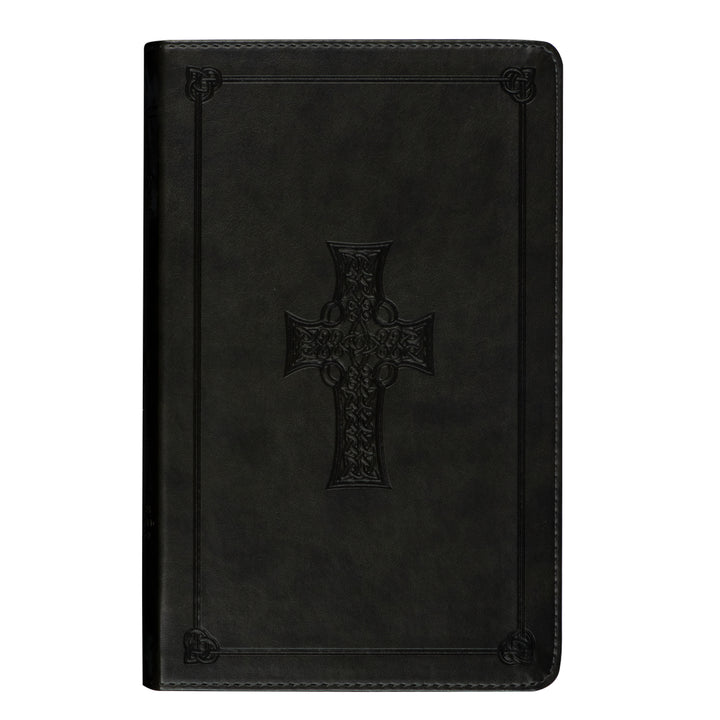 ESV Large Print Thinline Bible Celtic Cross Design Olive (Imitation Leather)