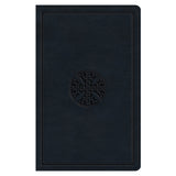 ESV Navy Mosaic Cross Design Imitation Leather Value Thinline Bible Large Print