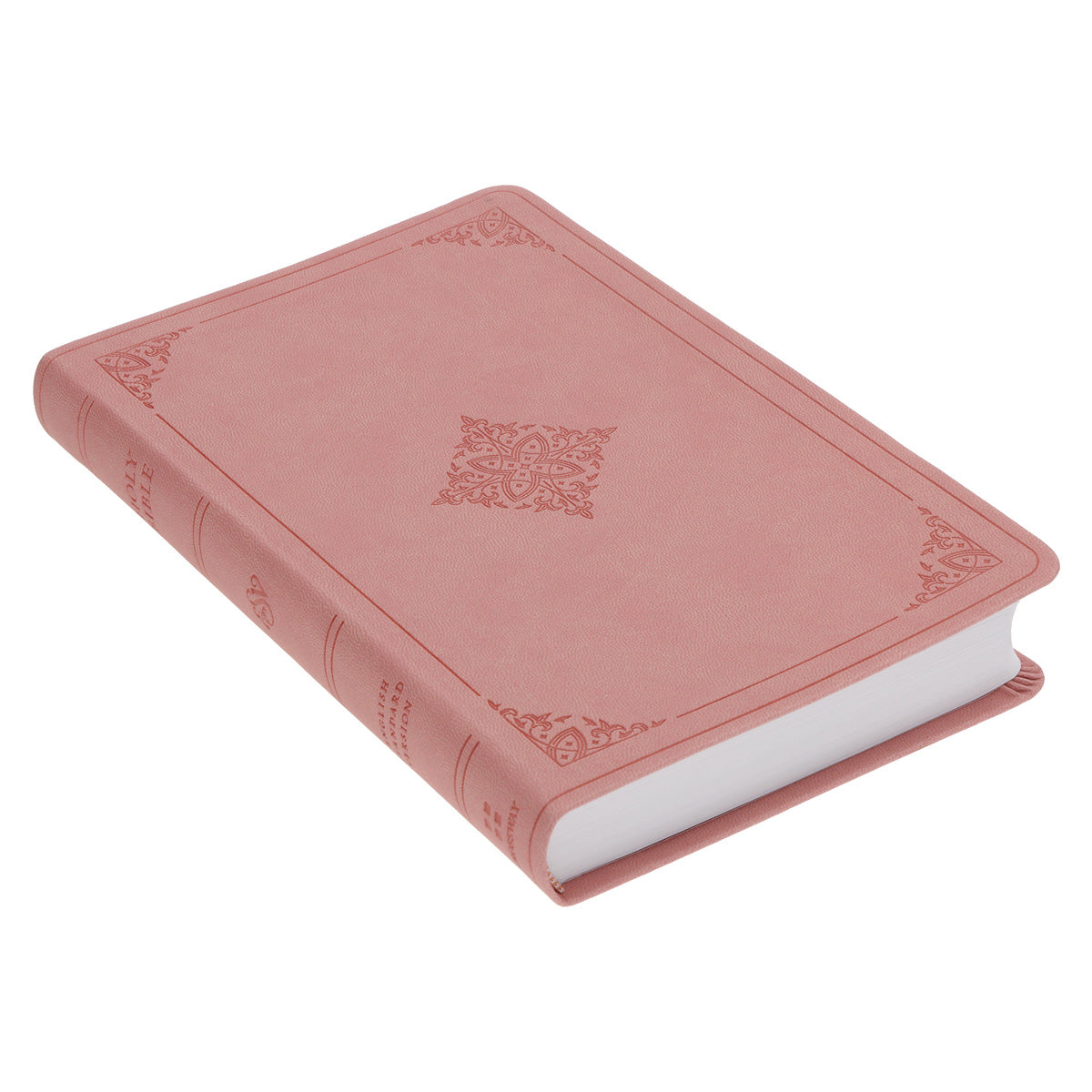 ESV Blush Rose Fleur-de-lis Design Imitation Leather Value Thinline Bible Large Print