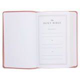 ESV Blush Rose Fleur-de-lis Design Imitation Leather Value Thinline Bible Large Print