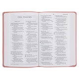 ESV Blush Rose Fleur-de-lis Design Imitation Leather Value Thinline Bible Large Print
