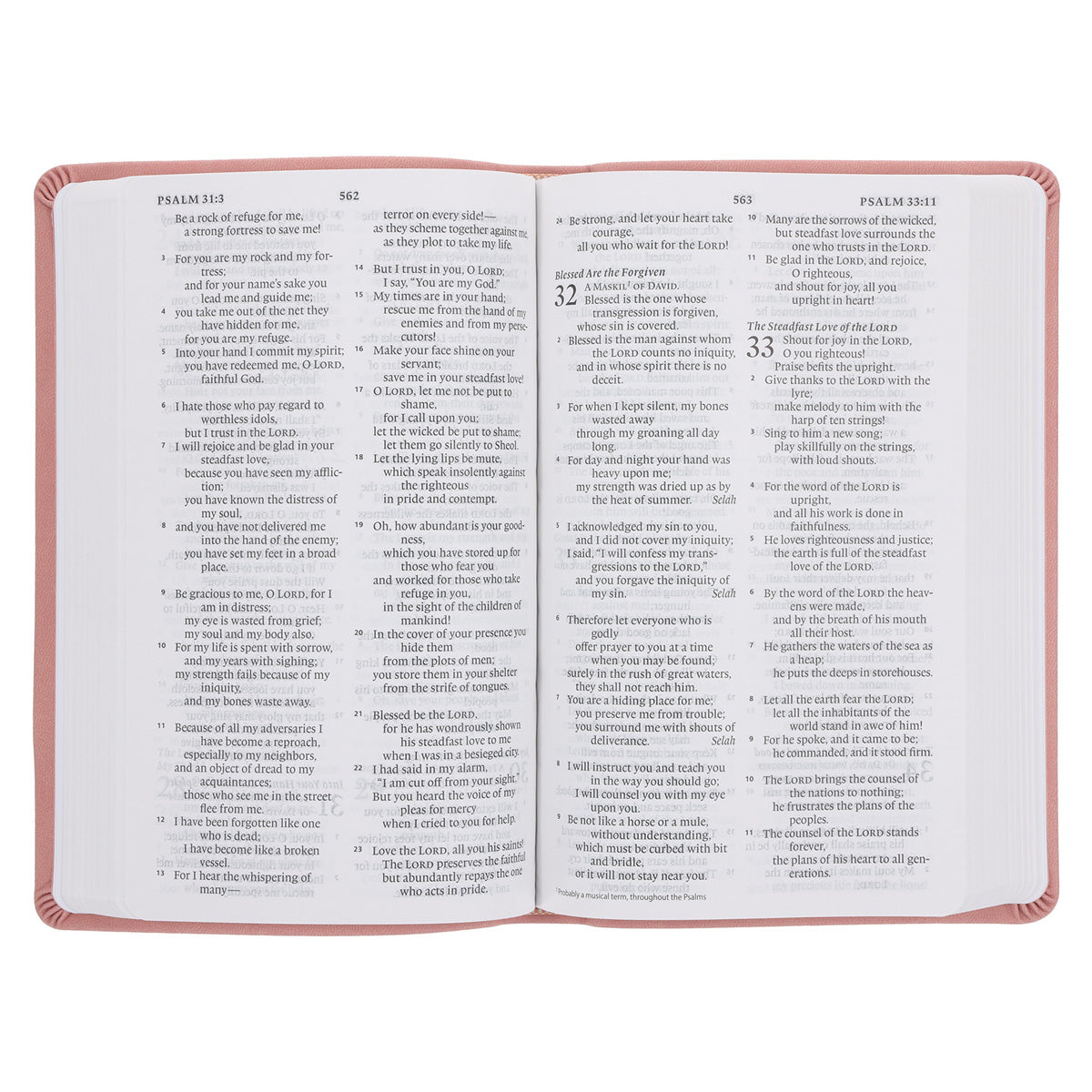 ESV Blush Rose Fleur-de-lis Design Imitation Leather Value Thinline Bible Large Print