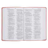 ESV Blush Rose Fleur-de-lis Design Imitation Leather Value Thinline Bible Large Print