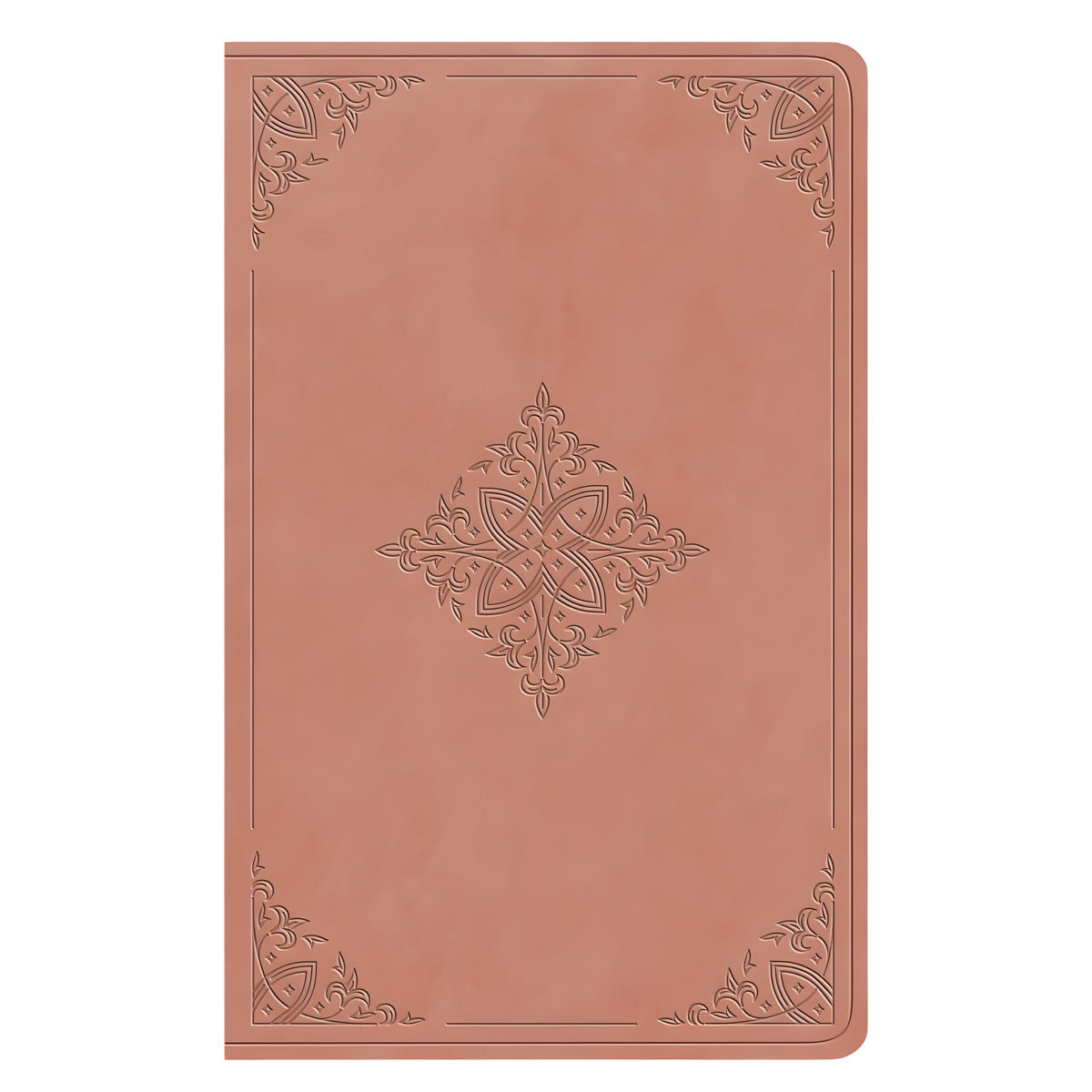 ESV Blush Rose Fleur-de-lis Design Imitation Leather Value Thinline Bible Large Print