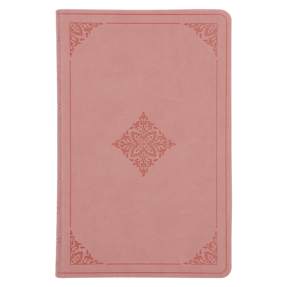 ESV Blush Rose Fleur-de-lis Design Imitation Leather Value Thinline Bible Large Print
