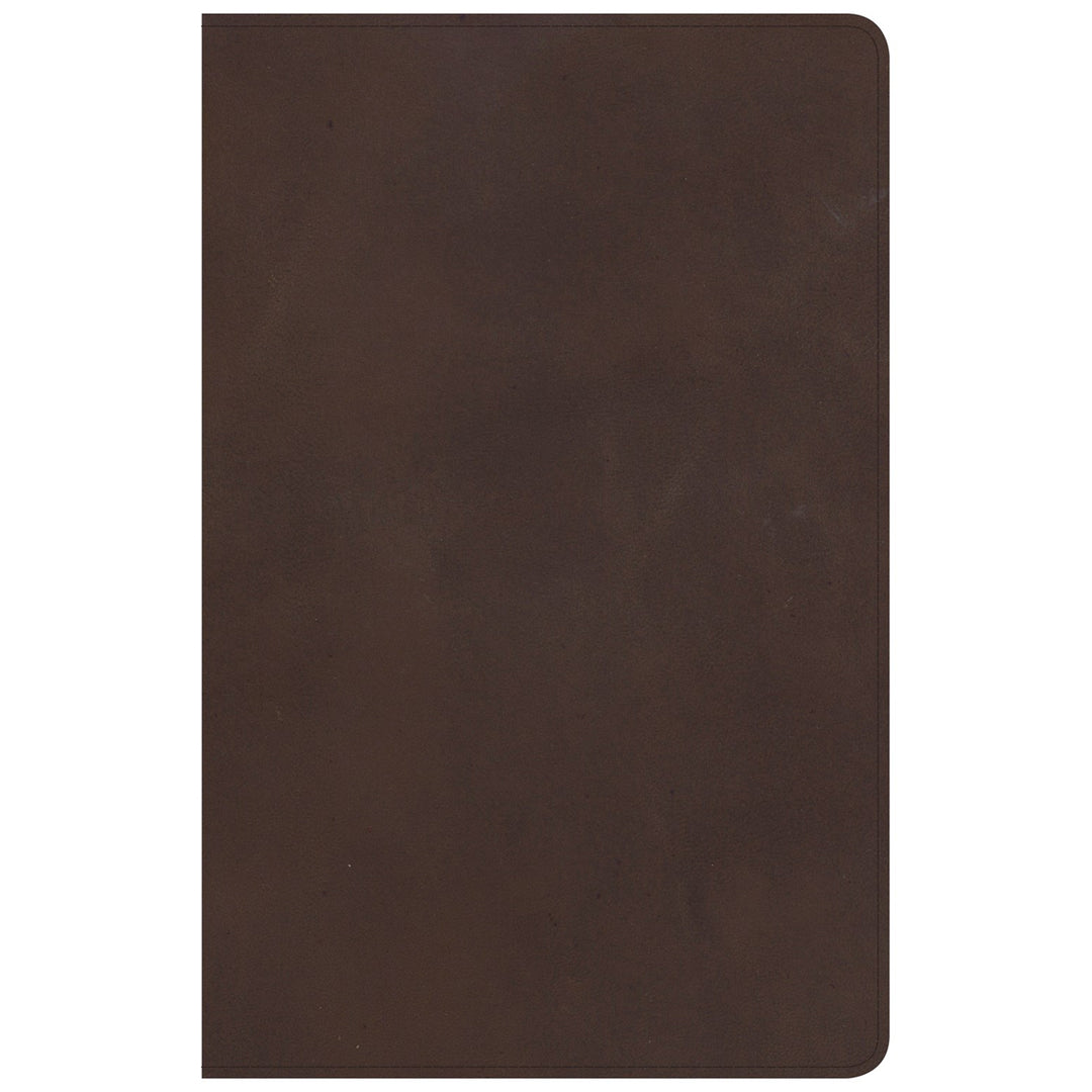 CSB Personal Size Reference Bible Large Print Indexed Brown (Genuine Leather)