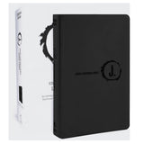 NLT Black Imitation Leather Jesus-Centered Bible Large Print