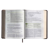 NLT Life Application Study Bible Third Edition Red Let Brown (Imitation Leather)