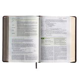 NLT Life Application Study Bible Third Edition Red Let Brown (Imitation Leather)