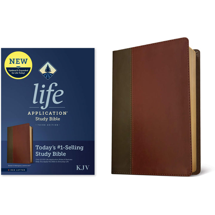 KJV Life Application Study Bible, Third Edition, Red Letter, Brown / Mahogany (Imitation Leather)