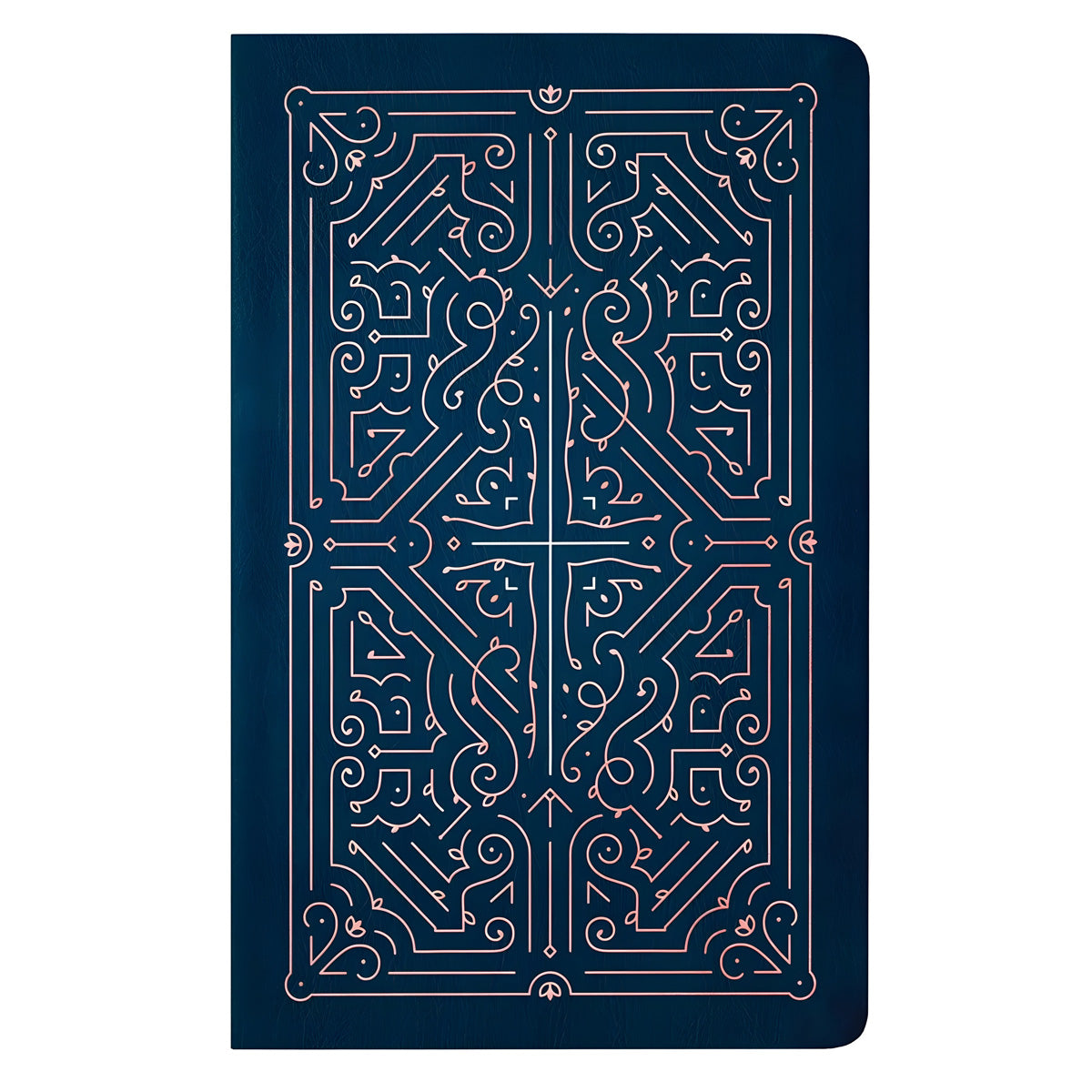 NLT Navy & Rose Gold Faux Leather Filament Bible: The Print + Digital Bible
