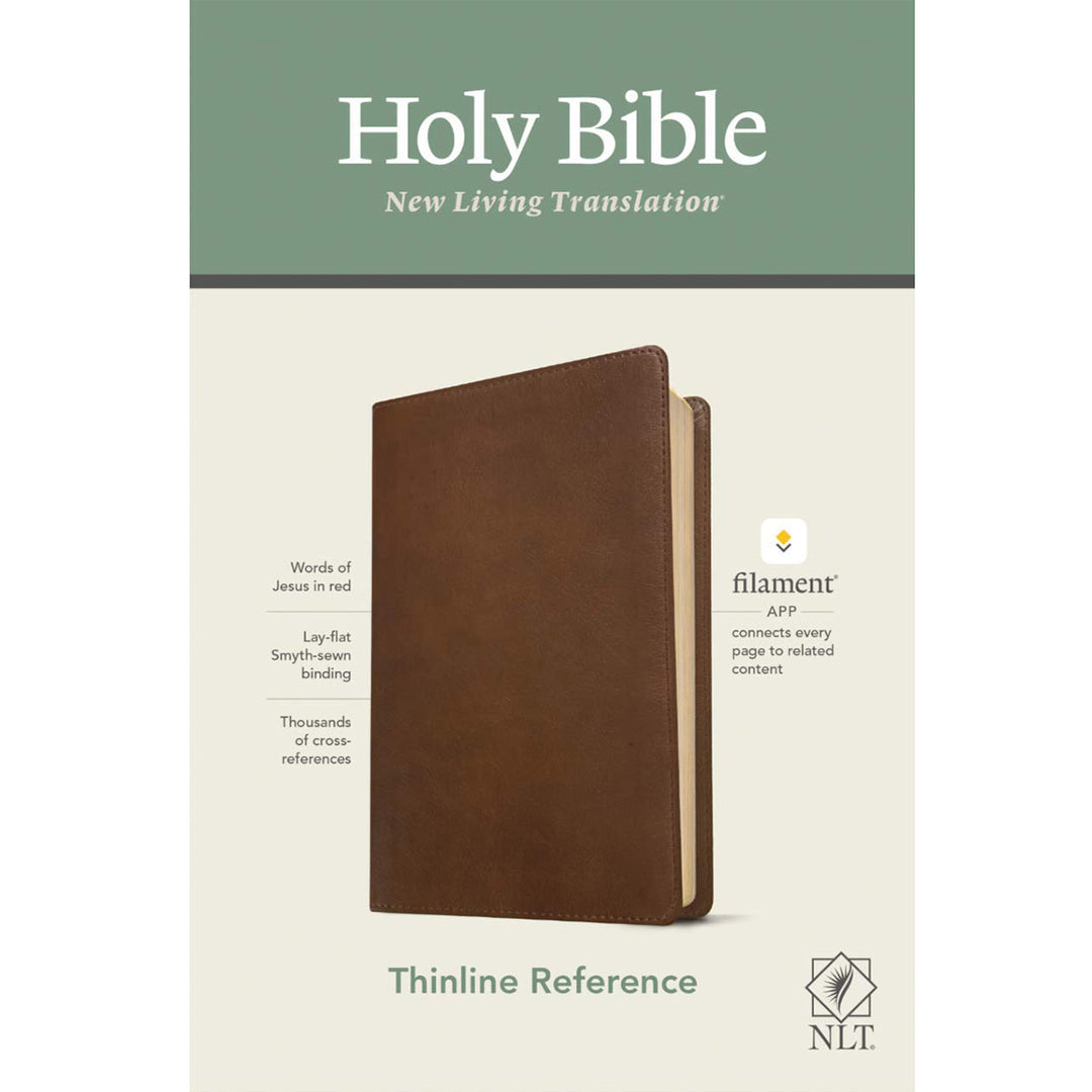 NLT Filament Thinline Reference Bible Red Letter Rustic Brown (Imitation Leather)
