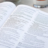 NLT Filament Thinline Reference Bible Large Print Red Letter Cross Grip Black (Imitation Leather)