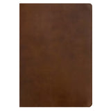 NLT Rustic Brown Imitation Leather Filament Personal Size Giant Print Bible