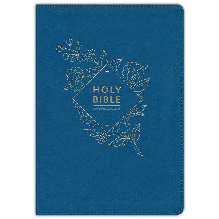 NLT Holy Bible Giant Print Indexed Red Letter Blue (Imitation Leather)