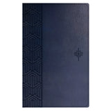 NLT Blue Faux Leather Premium Gift Bible Red Letter