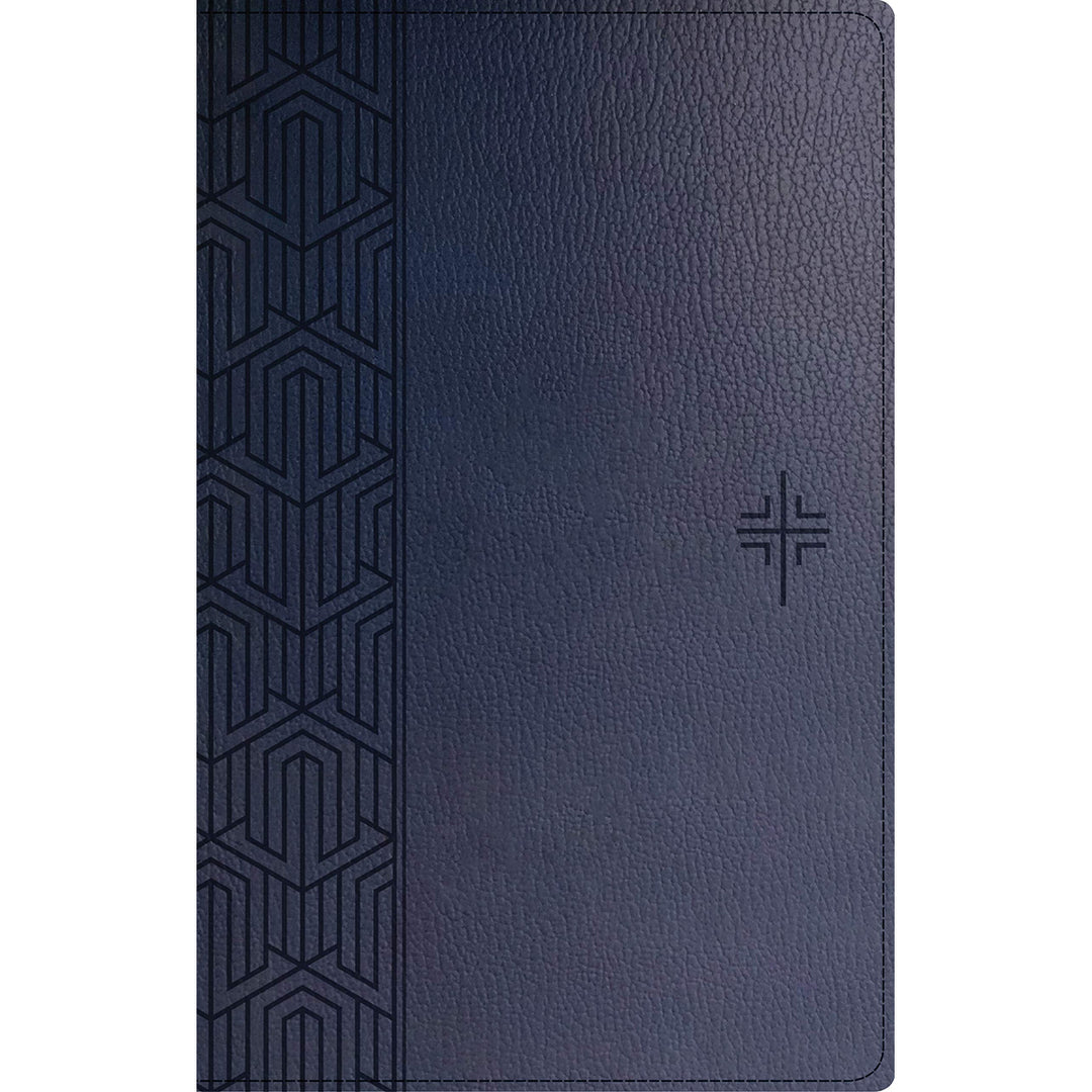 NLT Blue Faux Leather Premium Gift Bible Red Letter
