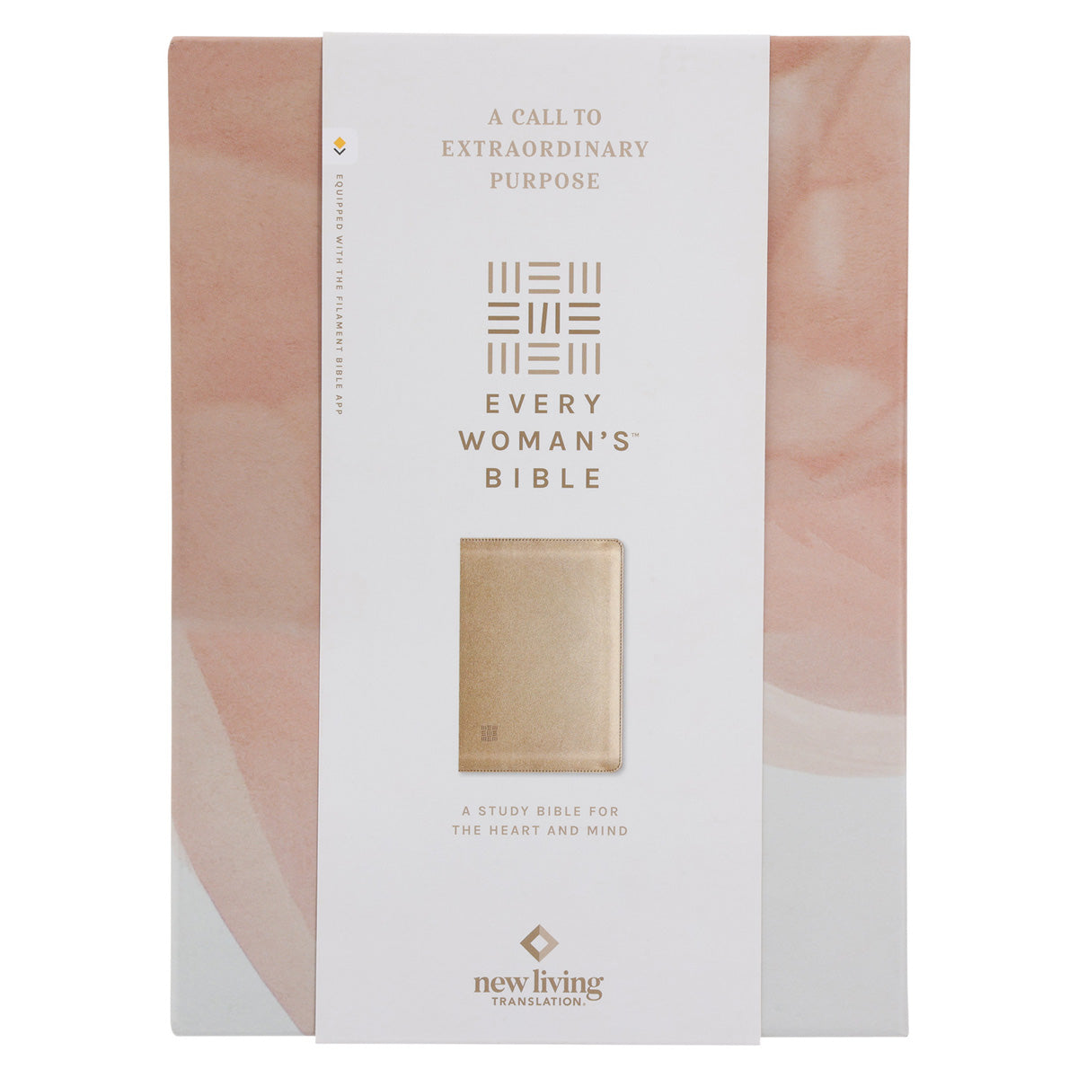 NLT Soft Gold Imitation Leather Filament Enabled Every Woman’s Bible