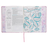NLT Pink Hardcover Faux Leather Inspire Bible For Girls