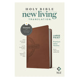 NLT Filament Premium Value Thinline Bible, Filament Enabled, Large Print, Brown Cross (Imitation Leather)