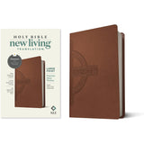 NLT Filament Premium Value Thinline Bible, Filament Enabled, Large Print, Brown Cross (Imitation Leather)