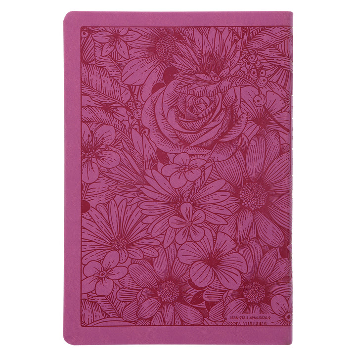 NLT Filament Premium Value Thinline Bible, Large Print, Garden Pink (Imitation Leather)