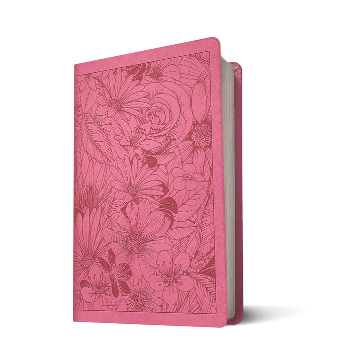 NLT Filament Premium Value Thinline Bible, Large Print, Garden Pink (Imitation Leather)