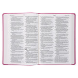 NLT Filament Premium Value Thinline Bible, Large Print, Garden Pink (Imitation Leather)