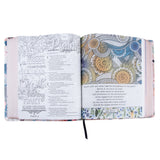 NLT Watercolor Garden Faux Leather Flexcover Inspire Faith Filament Bible